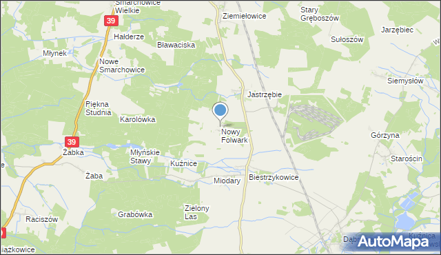 mapa Nowy Folwark, Nowy Folwark gmina Namysłów na mapie Targeo